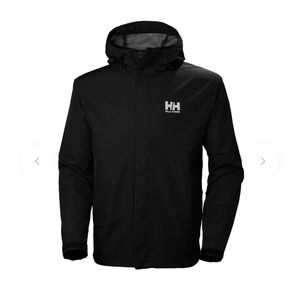 Helly Hansen Seven J NWOT Men’s XXL Black Rain Jacket.